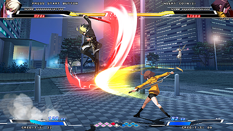 画像ギャラリー No.002のサムネイル画像 / ［AOU2012］エコール＆フランスパンが放つ完全新作2D格闘「アンダーナイト インヴァース」の，直撮りプレイムービーを掲載