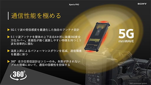 画像ギャラリー No.005のサムネイル画像 / ミリ波5G＆HDMI入力対応の「Xperia PRO」が発売。Xperia 1 IIベースのカメラマン向けモデル