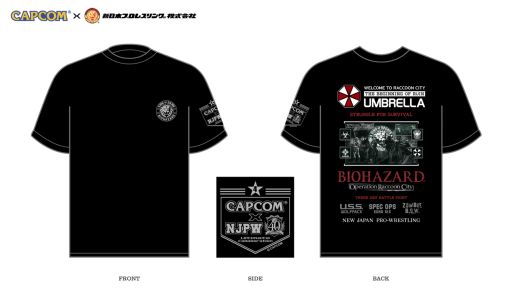 画像ギャラリー No.002のサムネイル画像 / カプコンと新日本プロレスの「コラボTシャツ」3種類が発売決定