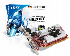 画像ギャラリー No.005のサムネイル画像 / Low Profile版のMSI製GT 520カードが発売。予想実売価格は5800円前後