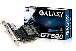 画像ギャラリー No.002のサムネイル画像 / GALAXY，ファンレス仕様で5000円前後のGT 520カードを発売