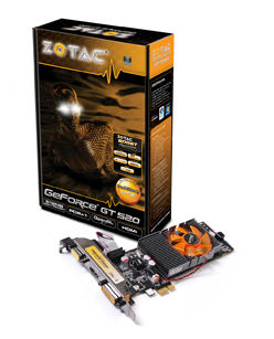 画像ギャラリー No.001のサムネイル画像 / PCIe x1接続版とPCI接続版，ニッチなZOTAC製GT 520カードが発売
