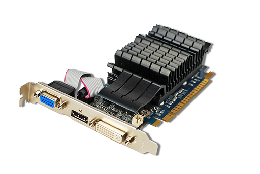 画像ギャラリー No.001のサムネイル画像 / GALAXY，ファンレス仕様のグラフィックスメモリ2GB版GT 520カードを発売