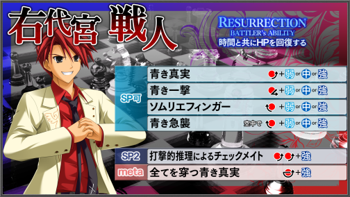 画像ギャラリー No.011のサムネイル画像 / Xbox 360用格闘ゲーム「黄金夢想曲X」，キャラクター紹介第1弾は，おっぱいソムリエこと「右代宮戦人」だ