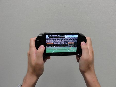 画像ギャラリー No.001のサムネイル画像 / 「パワースマッシュ4」モーションセンサーやカメラを使った新モード「VT APPS」を紹介。Vitaならではの機能を使った新たな楽しみとは？