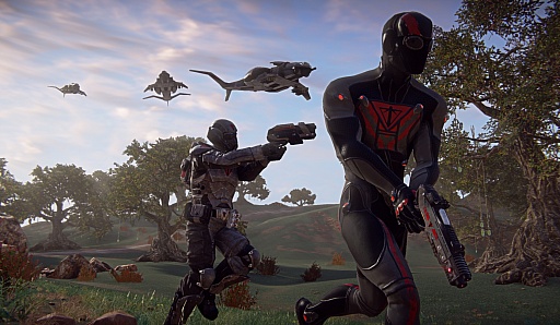 画像ギャラリー No.002のサムネイル画像 / 2000人ものプレイヤーが同一マップで暴れまわるMMOFPS「Planetside 2」の最新ムービーが公開に 