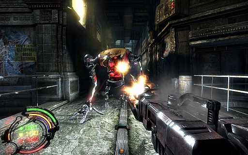 画像ギャラリー No.008のサムネイル画像 / ポーランド生まれのFPS「Hard Reset」のデモ版を4GamerにUp。機械生命体との終わりなき戦いを描く，ダークでシリアスなFPS
