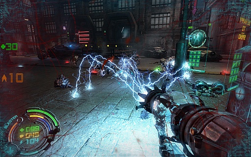 画像ギャラリー No.011のサムネイル画像 / ポーランド生まれのFPS「Hard Reset」のデモ版を4GamerにUp。機械生命体との終わりなき戦いを描く，ダークでシリアスなFPS