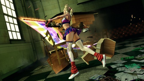 画像ギャラリー No.009のサムネイル画像 / ［TGS 2011］チアガールのジュリエットがゾンビを倒しまくる「LOLLIPOP CHAINSAW」を遊んできた。ガチャプレイでもOK，初心者でも気軽に楽しめるアクションゲームだ