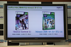画像ギャラリー No.006のサムネイル画像 / 「Kinect スポーツ: シーズン2」の発売記念イベントに次長課長 河本さん，藤本美貴さん，小倉優子さんが登場。Kinectでの操作に大興奮!?