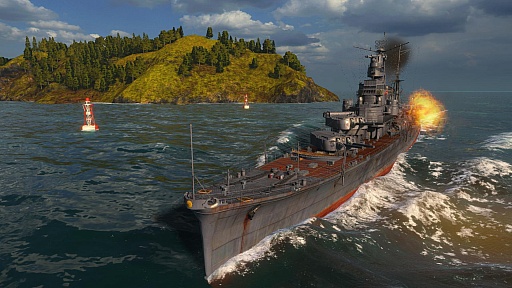 画像ギャラリー No.003のサムネイル画像 / 「World of Warships」，正式サービスも始まったところで，戦艦の戦いについてきっと参考になるはずのムービーを掲載