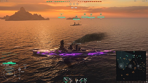 画像ギャラリー No.004のサムネイル画像 / 「World of Warships」の「蒼き鋼のアルペジオ -アルス・ノヴァ-」コラボ軍艦2隻をムービーで紹介。きゅうそくせんこー……は，しないけど