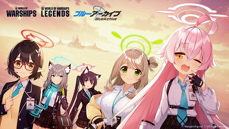 画像ギャラリー No.003のサムネイル画像 / 「World of Warships」×「ブルーアーカイブ」コラボを8月5日から順次開催。コラボ記念スペシャルトークイベントを8月10日に実施