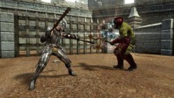 画像ギャラリー No.005のサムネイル画像 / 「GLADIATOR VS」特定の防具を組み合わせたセット装備や，ダメージを蓄積することで防具を破壊できる「アーマーブレイク」を紹介