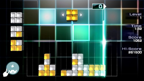 画像ギャラリー No.002のサムネイル画像 / ［TGS 2011］PS Vita版「LUMINES Electronic Symphony」（仮称）はタッチスクリーンでブロックのコントロールが可能
