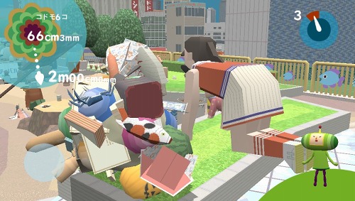画像ギャラリー No.016のサムネイル画像 / 「塊魂 ノ・ビ〜タ」タマコロガシの基本操作や「王子アクション」の概要，素敵ソング情報などが公開に。タッチスクリーンを使っての操作方法を押さえよう