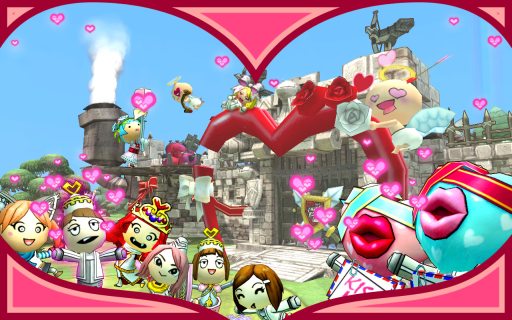 画像ギャラリー No.003のサムネイル画像 / 「Happy Wars」，お城の装飾がバレンタイン仕様に。2月14日まで