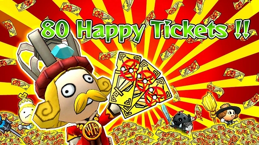 画像ギャラリー No.001のサムネイル画像 / 「Happy Wars」，ハッピーチケットを80枚プレゼントするキャンペーンを実施