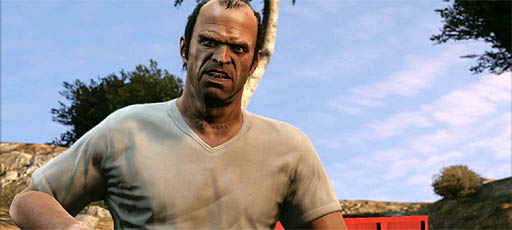 画像ギャラリー No.004のサムネイル画像 / 「Grand Theft Auto V」の最新ムービーを，現在分かっている範囲で細かく分析。3人の主人公が暮らす街，ロスサントスの日常風景とは