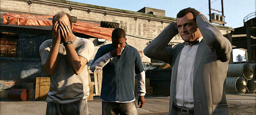 画像ギャラリー No.008のサムネイル画像 / 「Grand Theft Auto V」の最新ムービーを，現在分かっている範囲で細かく分析。3人の主人公が暮らす街，ロスサントスの日常風景とは