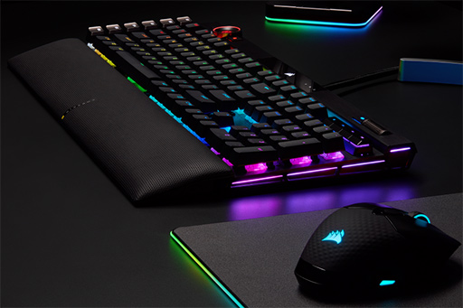 画像ギャラリー No.005のサムネイル画像 / Corsair，新フラグシップキーボード「K100」を発表。キー入力のスキャンとレポートレートを4000Hzに高速化