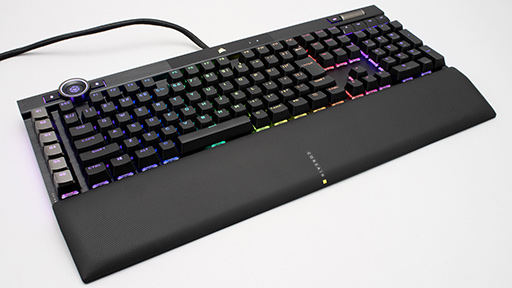 画像ギャラリー No.003のサムネイル画像 / 【PR】Corsairのフラッグシップキーボード「K100 RGB」は，光学式キースイッチと高速レポートレートでeスポーツゲーマーにお勧めしたい