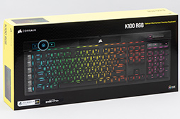 画像ギャラリー No.035のサムネイル画像 / 【PR】Corsairのフラッグシップキーボード「K100 RGB」は，光学式キースイッチと高速レポートレートでeスポーツゲーマーにお勧めしたい
