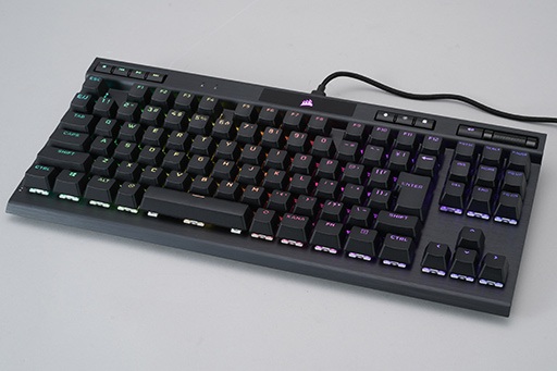 画像ギャラリー No.003のサムネイル画像 / 【PR】Corsairの新型10キーレス「K70 RGB TKL OPX」は，ストイックにeスポーツを突き詰めた高速応答性が見どころの光学式キーボードだ