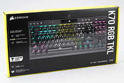 画像ギャラリー No.004のサムネイル画像 / 【PR】Corsairの新型10キーレス「K70 RGB TKL OPX」は，ストイックにeスポーツを突き詰めた高速応答性が見どころの光学式キーボードだ