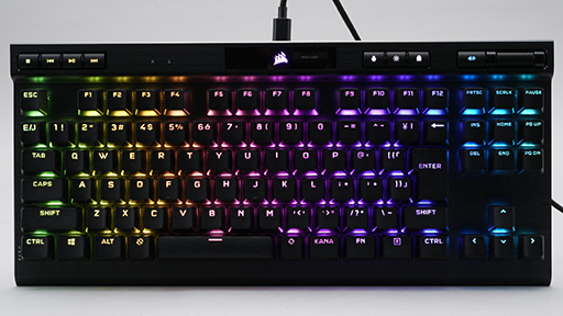 画像ギャラリー No.009のサムネイル画像 / 【PR】Corsairの新型10キーレス「K70 RGB TKL OPX」は，ストイックにeスポーツを突き詰めた高速応答性が見どころの光学式キーボードだ
