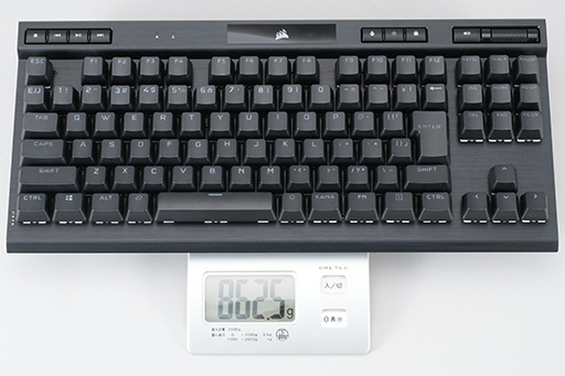 画像ギャラリー No.011のサムネイル画像 / 【PR】Corsairの新型10キーレス「K70 RGB TKL OPX」は，ストイックにeスポーツを突き詰めた高速応答性が見どころの光学式キーボードだ