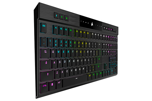 画像ギャラリー No.005のサムネイル画像 / Corsair，厚さ17mmの薄型メカニカルキーボード「K100 AIR」を発表。Cherry MXのUltra Low Profileスイッチで薄型化を実現