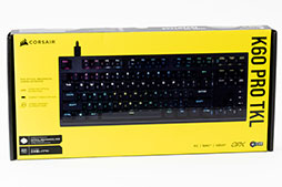 画像ギャラリー No.006のサムネイル画像 / 【PR】Corsairの新キーボード「K60 PRO TKL OPX」は，日本で人気の10キーレスに高速入力の光学式キースイッチを組み合わせた魅力的な製品だ