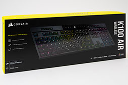 画像ギャラリー No.004のサムネイル画像 / 【PR】Corsairの「K100 AIR Wireless」は，17mmの薄さでワイヤレスやワイヤードでも使える万能ハイエンドキーボードだ