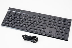 画像ギャラリー No.005のサムネイル画像 / 【PR】Corsairの「K100 AIR Wireless」は，17mmの薄さでワイヤレスやワイヤードでも使える万能ハイエンドキーボードだ