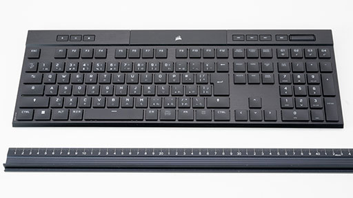 画像ギャラリー No.017のサムネイル画像 / 【PR】Corsairの「K100 AIR Wireless」は，17mmの薄さでワイヤレスやワイヤードでも使える万能ハイエンドキーボードだ