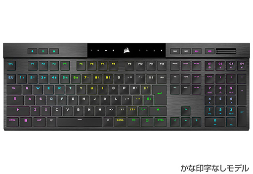 画像ギャラリー No.002のサムネイル画像 / かな刻印を省略したCorsair製キーボード「K100 AIR Wireless」と「K60 PRO TKL」が6月30日に発売