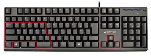 画像ギャラリー No.003のサムネイル画像 / バッファロー，メンブレンスイッチ採用のゲーマー向けキーボード「SAVIOR G：300」を発表。PS4＆3にも正式対応