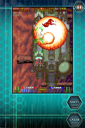画像ギャラリー No.009のサムネイル画像 / iPhone/iPod Touch版「RAYFORCE」が本日配信。「ロックオンレーザー」で敵を一掃し，ハイスコアの更新を目指せ