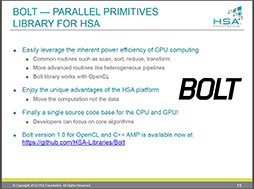 画像ギャラリー No.004のサムネイル画像 / AMD，GPUとCPUで同じプログラムが動く「HSA」の最新動向を公表。Javaへの対応計画も明らかに