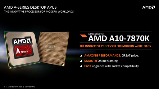 画像ギャラリー No.003のサムネイル画像 / AMD，「A10-7870K」を発表。Godavariと呼ばれていた新型APUは1万9000円弱で発売に