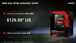 画像ギャラリー No.007のサムネイル画像 / AMD，「A10-7870K」を発表。Godavariと呼ばれていた新型APUは1万9000円弱で発売に
