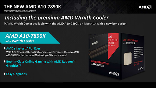 画像ギャラリー No.002のサムネイル画像 / AMD，定格クロックが4GHzを超えた新APU「A10-7890K」など，デスクトップPC向けの新プロセッサを発表