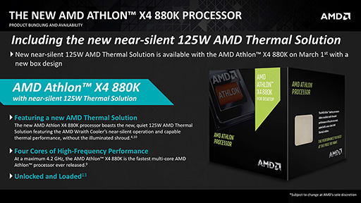 画像ギャラリー No.006のサムネイル画像 / AMD，定格クロックが4GHzを超えた新APU「A10-7890K」など，デスクトップPC向けの新プロセッサを発表