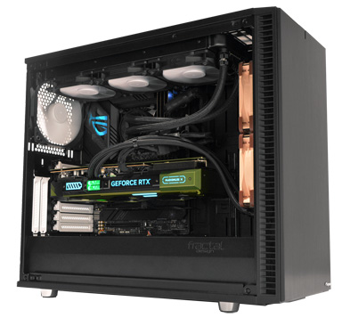 画像ギャラリー No.001のサムネイル画像 / サイコムの簡易液冷対応ゲームPCに独自液冷化したRTX 4080を追加