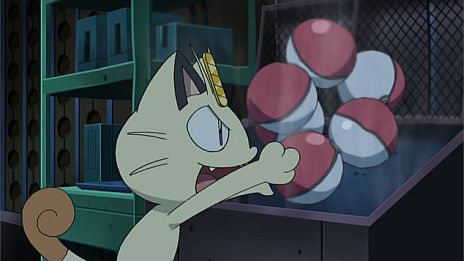 画像ギャラリー No.012のサムネイル画像 / アニメにロケット団が復活。「ポケットモンスターブラック2・ホワイト2」向けに12月7日から「ロケット団のニャース」がプレゼントされるのニャ