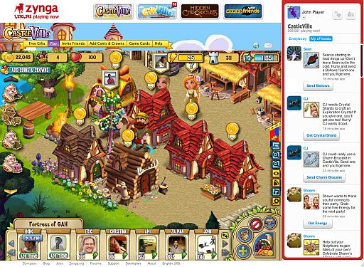画像ギャラリー No.001のサムネイル画像 / 専用ポータルサイト「Zynga.com」，パートナー3社が公開。3月中に開始予定