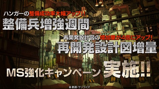 画像ギャラリー No.001のサムネイル画像 / 「ガンダムバトオペ」整備兵増強週間＆再開発設計図増量キャンペーンを開催