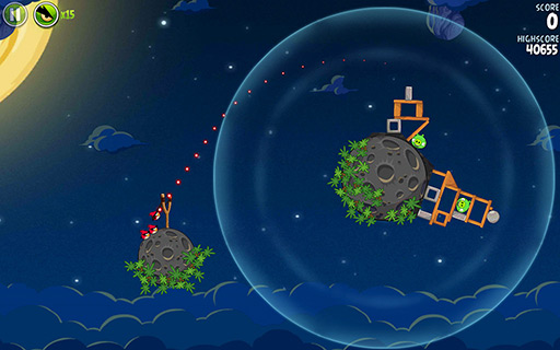 画像ギャラリー No.003のサムネイル画像 / 【PR】「Androidアプリレビュー」第2回：あの「Angry Birds」が宇宙へ！ 「Angry Birds Space」は，これまでとひと味違う“重力”に注目のタイトルだ