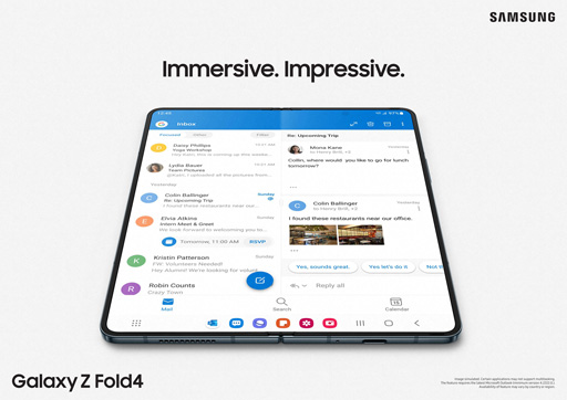 画像ギャラリー No.010のサムネイル画像 / Samsung，折りたたみ式スマホ「Galaxy Z Fold4」を発表。Android 12L搭載で大画面でも使いやすくなった